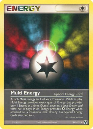 Multi Energy  - Reverse Holofoil FireRed & LeafGreen - Rare