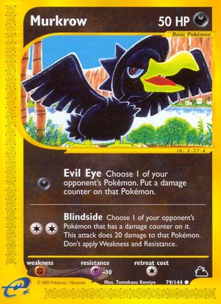 Murkrow  - Reverse Holofoil Skyridge - Common
