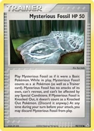 Mysterious Fossil  - Reverse Holofoil Holon Phantoms - Common