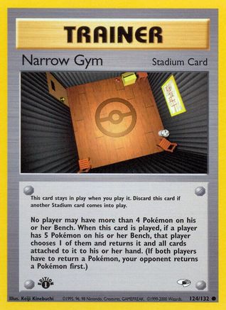 Narrow Gym 124  - 1st Edition Gym Heroes - Common