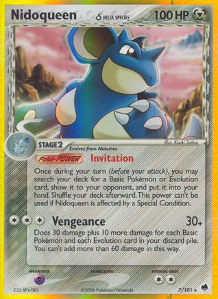 Nidoqueen (Delta Species)/101  - Holofoil Dragon Frontiers - Holo Rare