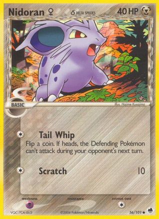 Nidoran F (Delta Species) 056  Dragon Frontiers - Common