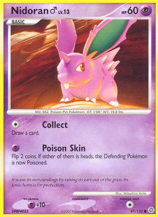 Nidoran M  - Reverse Holofoil Secret Wonders - Common