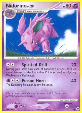 Nidorino  - Reverse Holofoil Secret Wonders - Uncommon