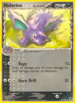 Nidorino (Delta Species)/101  Dragon Frontiers - Uncommon