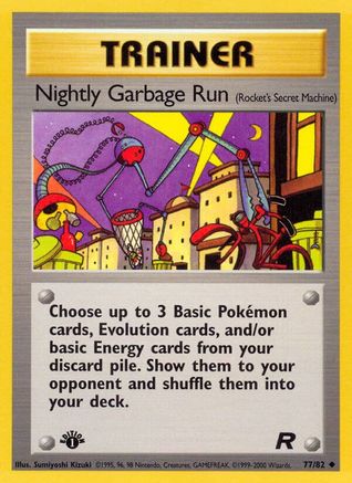 Nightly Garbage Run (Rocket's Secret Machine) 077  - 1st Edition Team Rocket - Uncommon