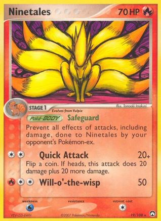 Ninetales/108  Power Keepers - Rare