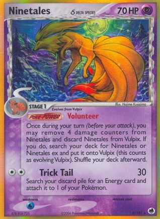 Ninetales (Delta Species)/101  - Holofoil Dragon Frontiers - Holo Rare