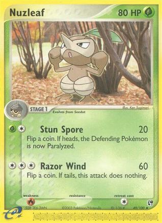 Nuzleaf - 49/100/100  Sandstorm - Uncommon