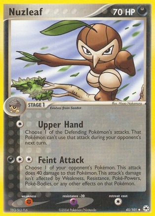 Nuzleaf  - Reverse Holofoil Hidden Legends - Uncommon