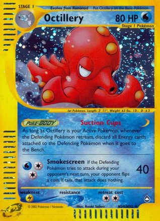 Octillery (H20)  - Holofoil Aquapolis - Holo Rare