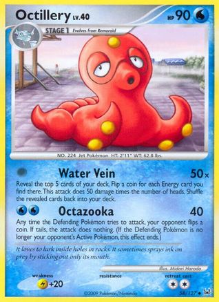 Octillery  - Reverse Holofoil Platinum - Uncommon