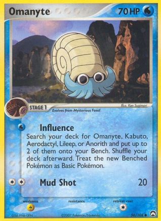 Omanyte 056  Power Keepers - Common