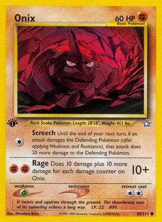 Onix 069  - 1st Edition Neo Genesis - Common