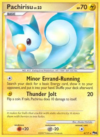 Pachirisu 004/017  - Holofoil POP Series 6 - Rare