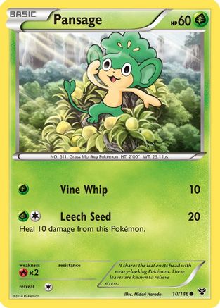 Pansage (10/146) [XY Base Set] Normal - Common