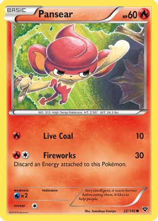 Pansear 022/146  XY Base Set - Common