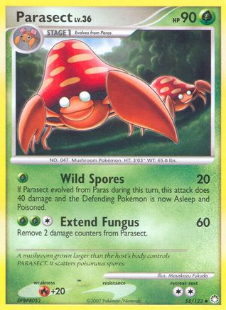 Parasect  Mysterious Treasures - Uncommon