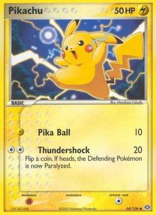 Pikachu (060/106) [Emerald] Reverse Holofoil - Common