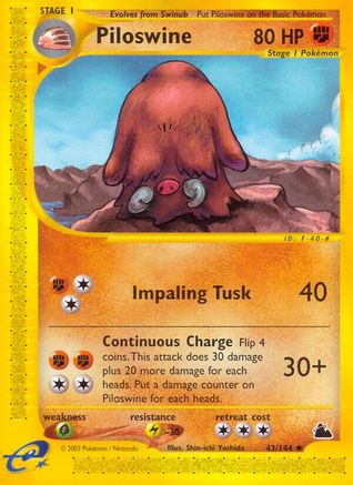 Piloswine (43/144) [Skyridge] Normal - Uncommon