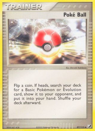 Poke Ball (87/115) [Unseen Forces] Reverse Holofoil - Uncommon