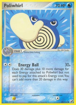 Poliwhirl (068/115) [Unseen Forces] Reverse Holofoil - Common