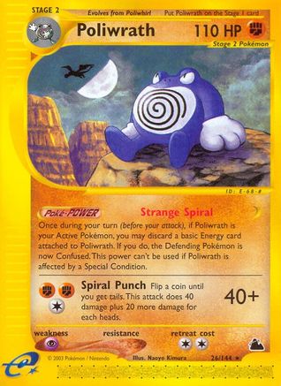 Poliwrath (26/144) [Skyridge] Reverse Holofoil - Rare