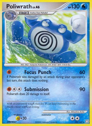 Poliwrath (35/146) [Legends Awakened] Reverse Holofoil - Rare