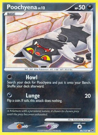 Poochyena (086/127) [Platinum] Reverse Holofoil - Common