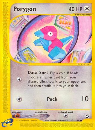 Porygon (103a) (103a/147) [Aquapolis] Normal - Common