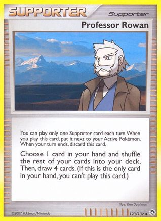 Professor Rowan (123/132) [Secret Wonders] Normal - Uncommon