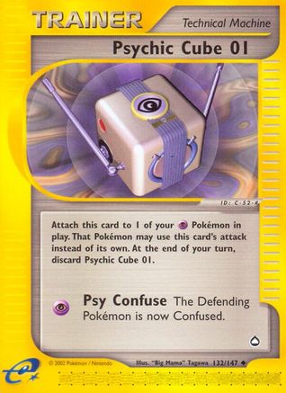 Psychic Cube (132/147) [Aquapolis] Normal - Uncommon