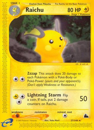 Raichu (27/144) [Skyridge] Normal - Rare