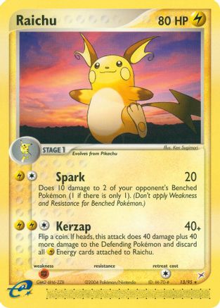 Raichu (13/95) [Team Magma vs Team Aqua] Normal - Rare
