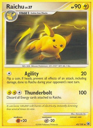 Raichu (45/100) [Majestic Dawn] Reverse Holofoil - Uncommon