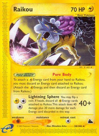 Raikou (28/144) [Skyridge] Normal - Rare