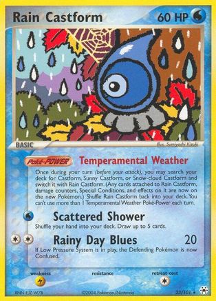 Rain Castform (23/101) [Hidden Legends] Normal - Rare
