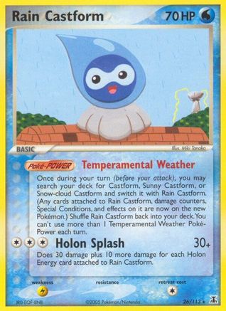Rain Castform (026/113) [Delta Species] Reverse Holofoil - Rare