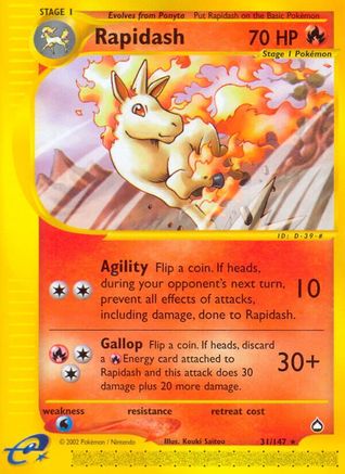 Rapidash (31/147) [Aquapolis] Normal - Rare
