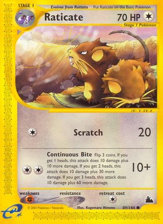 Raticate (89/144) [Skyridge] Normal - Common