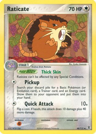Raticate (48/112) [FireRed & LeafGreen] Reverse Holofoil - Uncommon