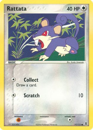 Rattata (77/112) [FireRed & LeafGreen] Reverse Holofoil - Common