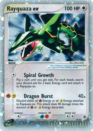 Rayquaza ex (97/97) [Dragon] Holofoil - Ultra Rare