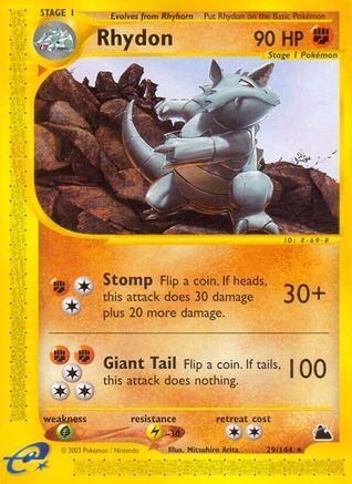 Rhydon (29/144) [Skyridge] Normal - Rare