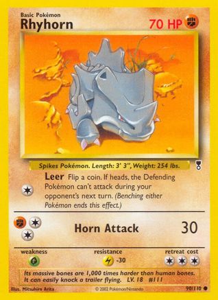 Rhyhorn (90/110) [Legendary Collection] Normal - Common