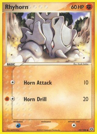 Rhyhorn (62/106) [Emerald] Normal - Common