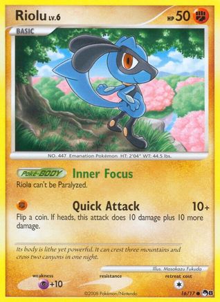 Riolu (016/17) [POP Series 8] Normal - Common