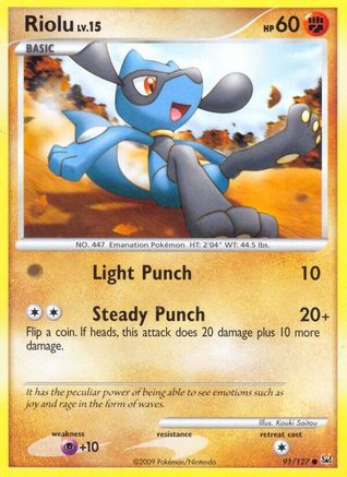 Riolu (091/127) [Platinum] Normal - Common