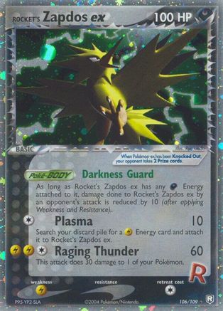 Rocket's Zapdos ex (106/109) [Team Rocket Returns] Normal - Ultra Rare