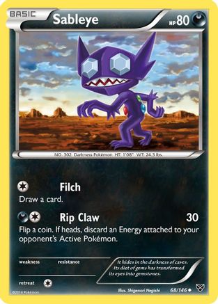 Sableye (068/146) [XY Base Set] Normal - Uncommon